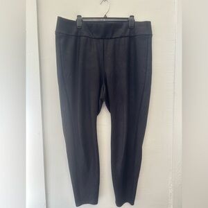 Lane Bryant Black Coated Leggings Size 22/24